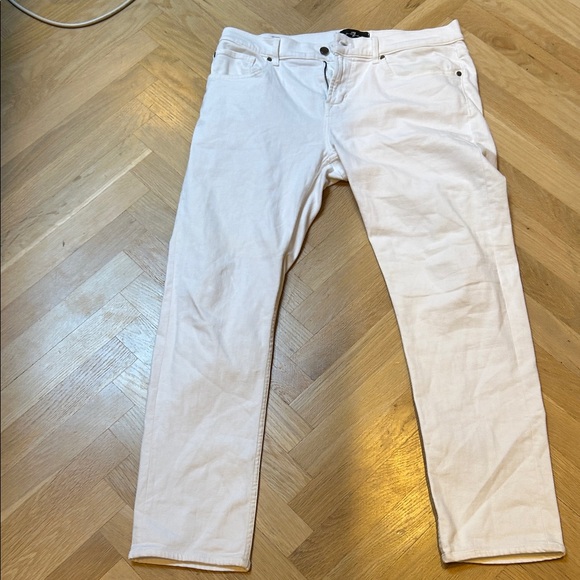 7 For all Mankind white denim